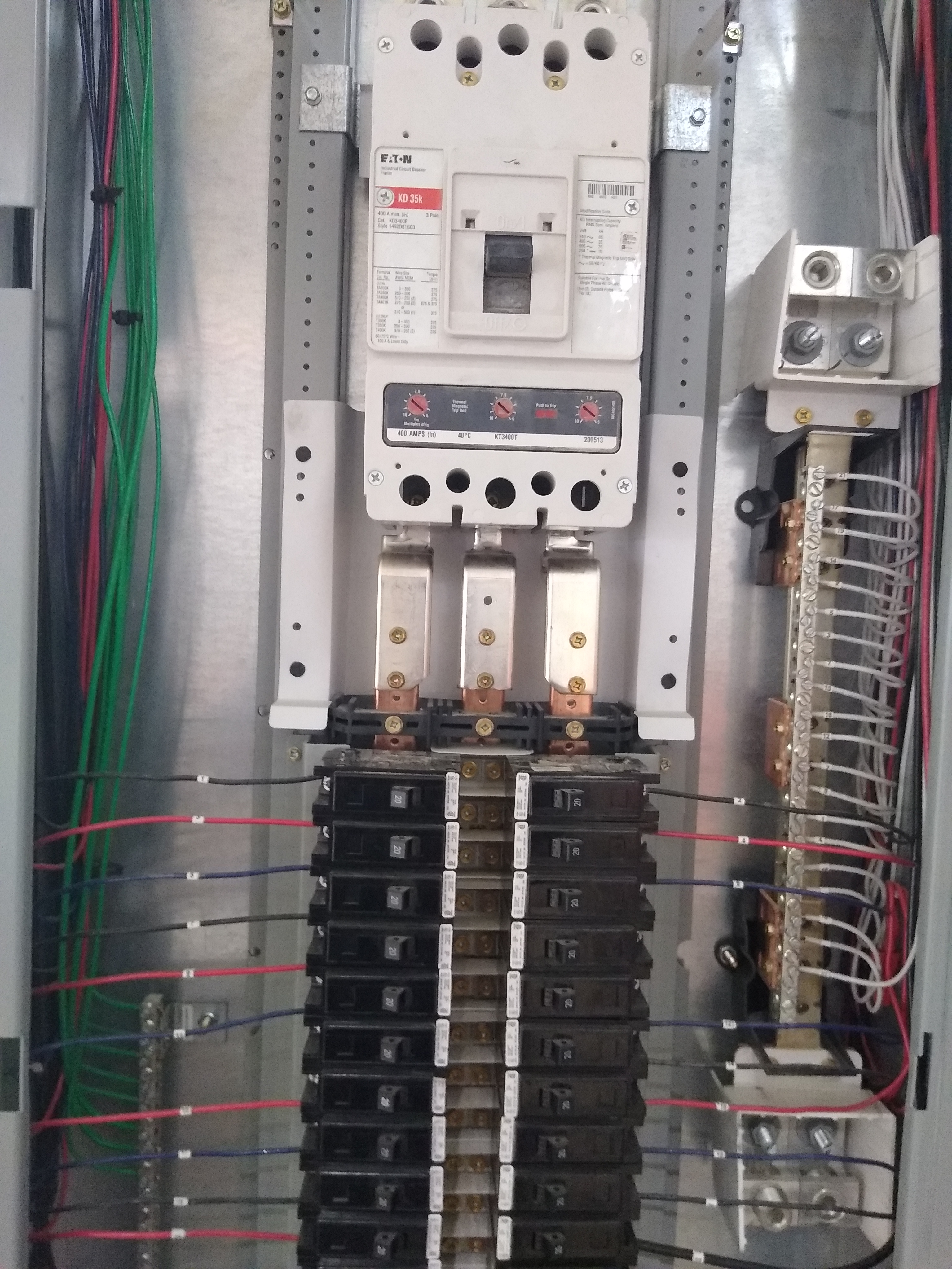 Commercial electrical panel installation by AllPro Electric